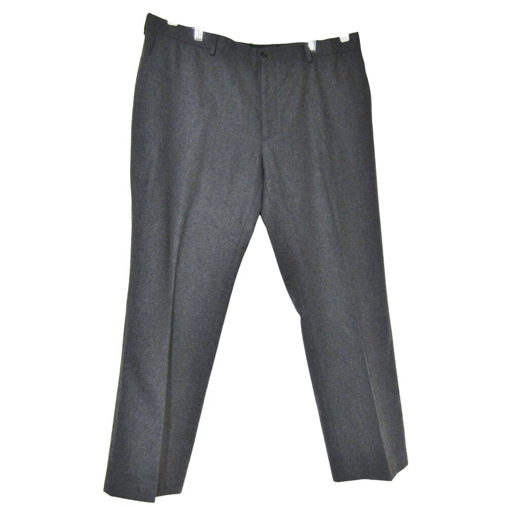 RALPH LAUREN Black Label Charcoal Gray 100% Wool Dress Pants Old Money  38/29